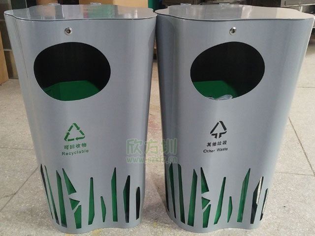 創(chuàng)意異形金屬垃圾桶欣方圳工廠(chǎng)生產(chǎn)圖