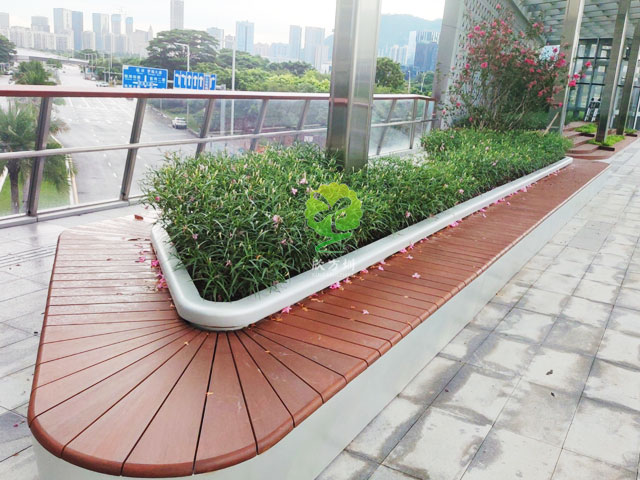 不銹鋼花池坐凳美化深圳前?？缃止珗@G9天橋城市戶外景觀