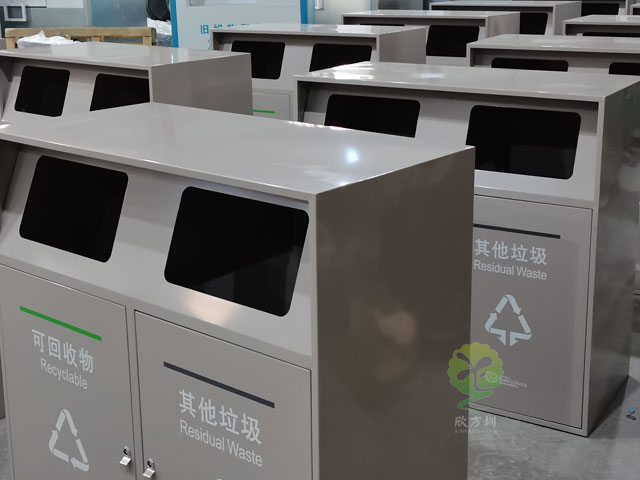 提升公共空間品質(zhì)，深圳金屬垃圾桶助你一臂之力